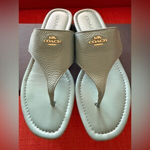 Coach Jodi leather slippers, 8.5